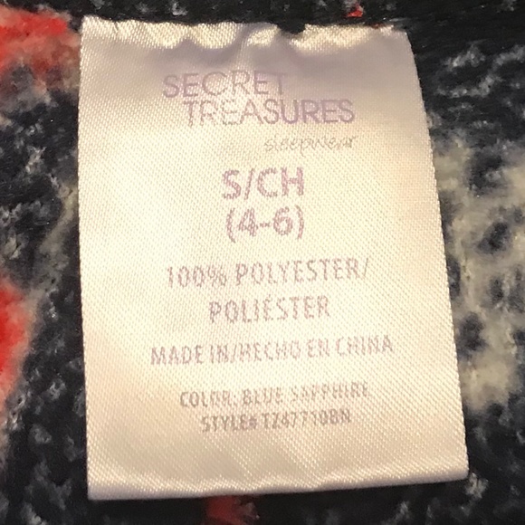 Secret Treasures fluffy dark blue pull-on sleep pants with owl pattern (S) - Picture 7 of 9